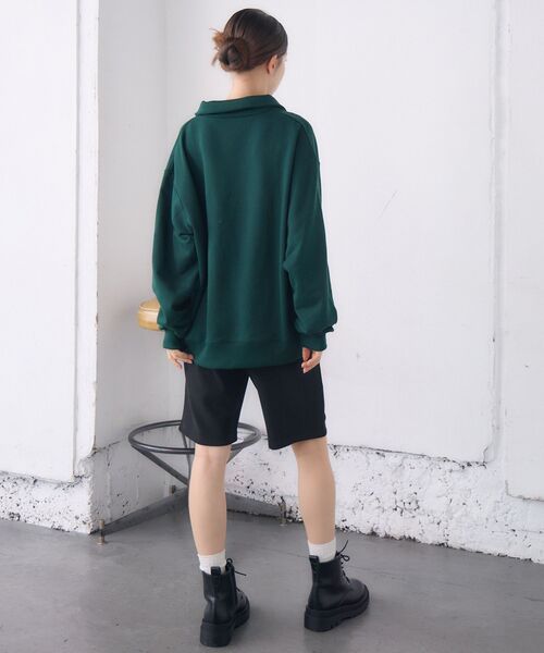 RETRO GIRL（レトロガール）の「スキッパートレーナー（スウェット・レディース・チャコールグレー/グリーン/ホワイト系その他・FREE）」の14枚目の写真