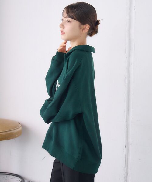 RETRO GIRL（レトロガール）の「スキッパートレーナー（スウェット・レディース・チャコールグレー/グリーン/ホワイト系その他・FREE）」の11枚目の写真