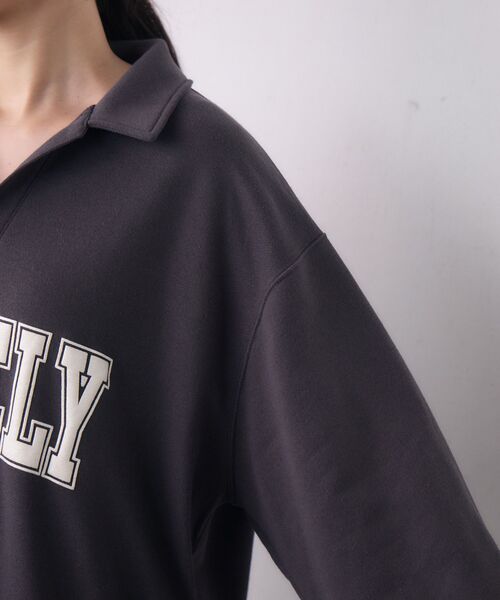 RETRO GIRL（レトロガール）の「スキッパートレーナー（スウェット・レディース・チャコールグレー/グリーン/ホワイト系その他・FREE）」の8枚目の写真