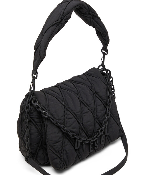 DIESEL(ディーゼル)の「ウィメンズ ショルダーバッグ M CHARM-D SHOULDER M(ショルダーバッグ・レディース・ブラック/ダークグリーン・UNI)」の21枚目の写真