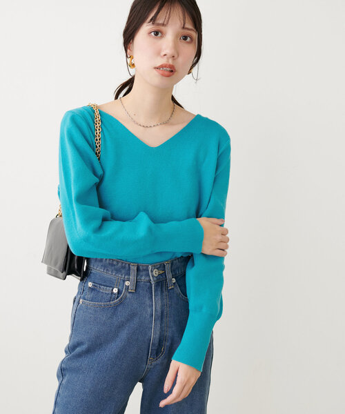 ゆ*」様 AtLast&Co Vネックニット 音符柄 アットラスト セーター ゆ*」様 AtLast&Co Vネックニット 音符柄 アットラスト セーター