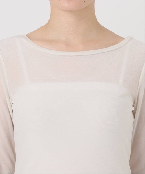 La TOTALITE(ラトータリテ)の「《追加》2wayネックベロアカットソー(Tシャツ/カットソー・レディース・ブラック/ライトグレー・FREE)」の13枚目の写真