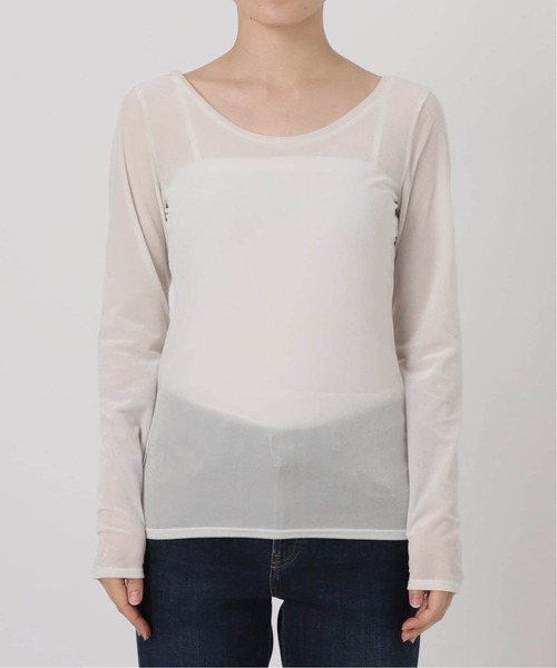 La TOTALITE(ラトータリテ)の「《追加》2wayネックベロアカットソー(Tシャツ/カットソー・レディース・ブラック/ライトグレー・FREE)」の18枚目の写真
