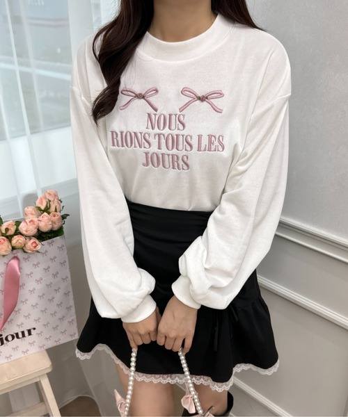 apres jour(アプレジュール)の「ゆるたぽアソートチュニックスウェット【ZOZOTOWN限定アイテム】(スウェット・レディース・ピンク/ホワイト系その他/ホワイト/グレー・X-LARGE/フリー)」の20枚目の写真
