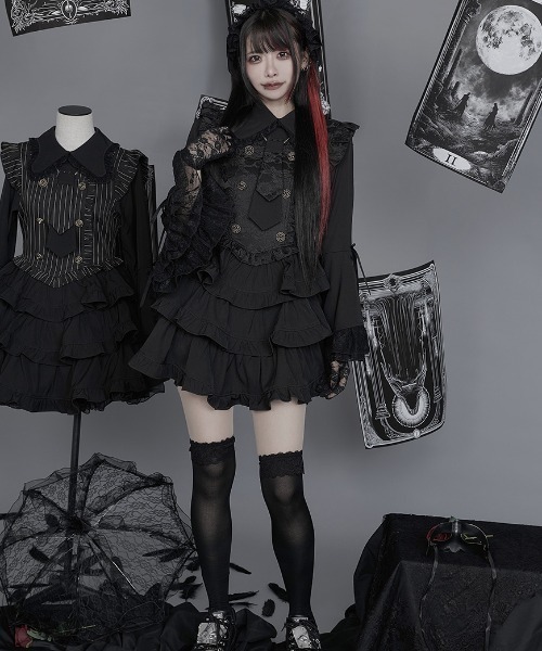 ililil（イルイルイル）の「『ililil/イルイルイル』【クラシカルロリ地雷ちゃん】フリルワンピース（シャツワンピース・レディース・B/A・FREE）」の6枚目の写真