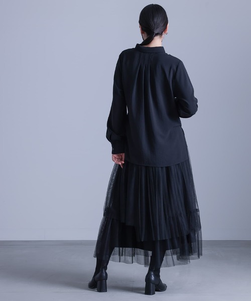 kOhAKU（コハク）の「アシメデザインシャツ（シャツ/ブラウス・レディース・ブラック/オフホワイト・2/1）」の16枚目の写真
