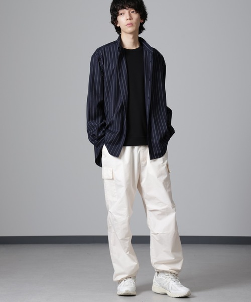 NANO universe（ナノユニバース）の「CNリラックスカーゴパンツ（カーゴパンツ・メンズ・ブラック/カーキ/アイボリー・M/S/L）」の6枚目の写真