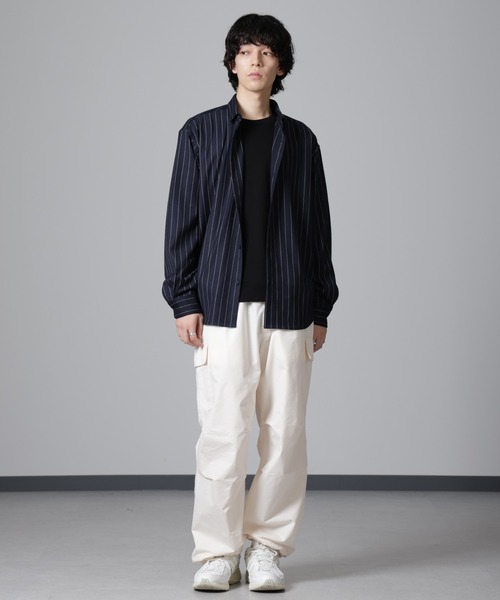 NANO universe（ナノユニバース）の「CNリラックスカーゴパンツ（カーゴパンツ・メンズ・ブラック/カーキ/アイボリー・M/S/L）」の7枚目の写真