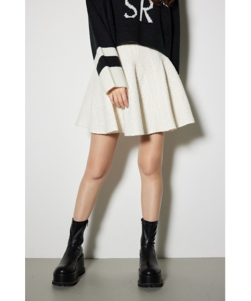 rienda(リエンダ)の「ボリュームフリルラメツイードスコショ 秋服 冬服(スカート・レディース・ホワイト/ブラック/ブラウン・MEDIUM/SMALL/X-SMALL)」の20枚目の写真