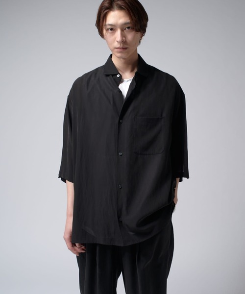 キュプラ混ワイド半袖シャツ（シャツ/ブラウス）｜Lui's（ルイス）の