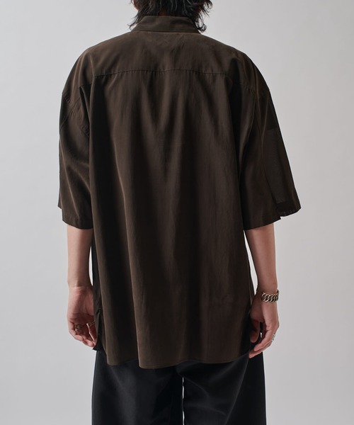 キュプラ混ワイド半袖シャツ（シャツ/ブラウス）｜Lui's（ルイス）の