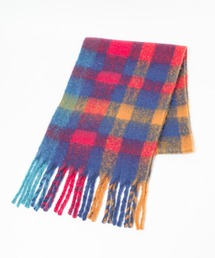 LEPSIM | 太フリンジチェックストール 145725(ストール/ショール)