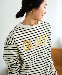 le.coeur blanc | GLACEスパンコールロゴボーダー(Tシャツ/カットソー)