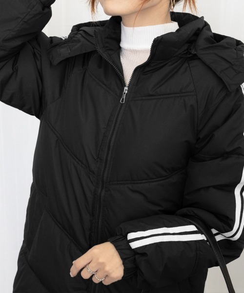 Miniministore(ミニミニストア)の「中綿ダウンコートレディースアウター韓国風(ダウンジャケット/コート・レディース・アイボリー/ブラック・M/S)」の19枚目の写真