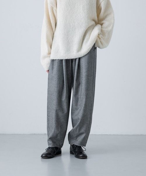 かぐれ（カグレ）の「ウールルーズテーパードパンツ千鳥（その他パンツ