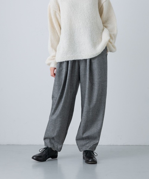 かぐれ（カグレ）の「ウールルーズテーパードパンツ千鳥（その他パンツ