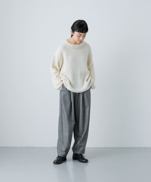 かぐれ（カグレ）の「ウールルーズテーパードパンツ千鳥（その他パンツ