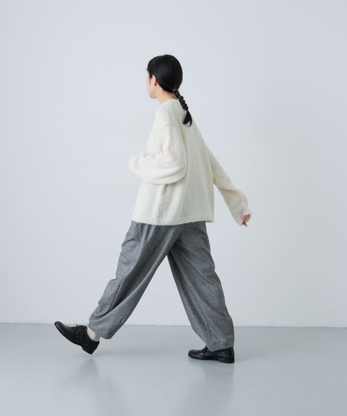 かぐれ（カグレ）の「ウールルーズテーパードパンツ千鳥（その他パンツ