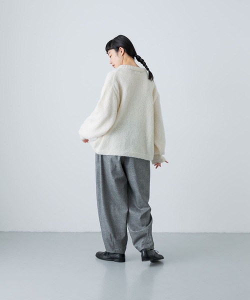 かぐれ（カグレ）の「ウールルーズテーパードパンツ千鳥（その他パンツ