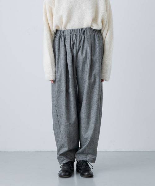 かぐれ（カグレ）の「ウールルーズテーパードパンツ千鳥（その他パンツ