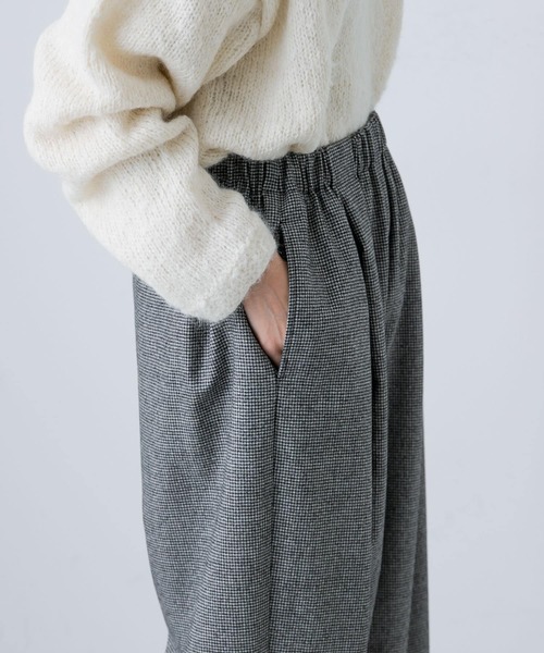 かぐれ（カグレ）の「ウールルーズテーパードパンツ千鳥（その他パンツ