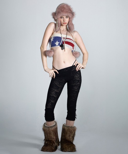 SCULPTOR（スカルプター）の「90's Lace Leggings/90's レースレギンス（レギンス/スパッツ・レディース・ブラック/ナチュラル/ホワイト・MEDIUM/SMALL）」の12枚目の写真