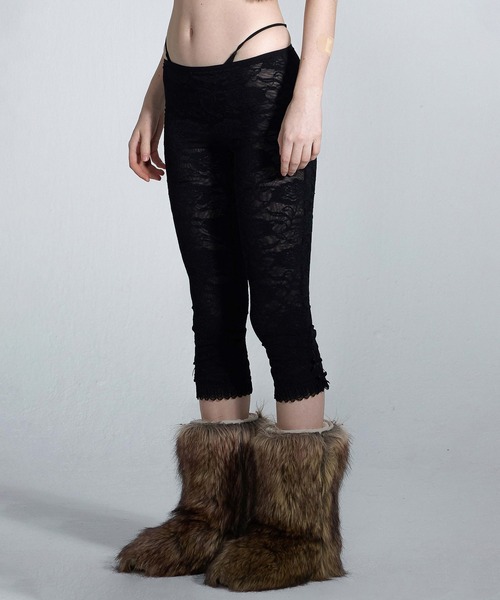 SCULPTOR（スカルプター）の「90's Lace Leggings/90's レースレギンス（レギンス/スパッツ・レディース・ブラック/ナチュラル/ホワイト・MEDIUM/SMALL）」の15枚目の写真