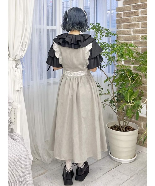 コンビワンピース　結婚式 23区 ワンピース 「撥水加工/汗シミ防止/洗える」コンビデザイン