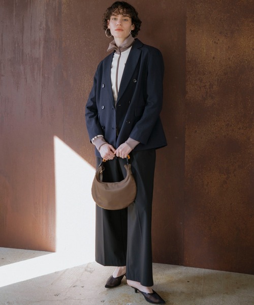 Doux archives（ドゥアルシーヴ）の「[ﾙﾍﾞﾙﾆ]Cord moon bag S(N)（ハンドバッグ・レディース・ブラウン/ネイビー・FREE）」の15枚目の写真