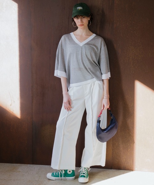 Doux archives（ドゥアルシーヴ）の「[ﾙﾍﾞﾙﾆ]Cord moon bag S(N)（ハンドバッグ・レディース・ブラウン/ネイビー・FREE）」の18枚目の写真