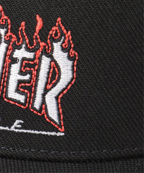VENCEEXCHANGE（ヴァンスエクスチェンジ）の「THRASHER スラッシャー FIRE ベースボールキャップ（キャップ・メンズ・グレー/ホワイト/ブラック・フリー）」の15枚目の写真