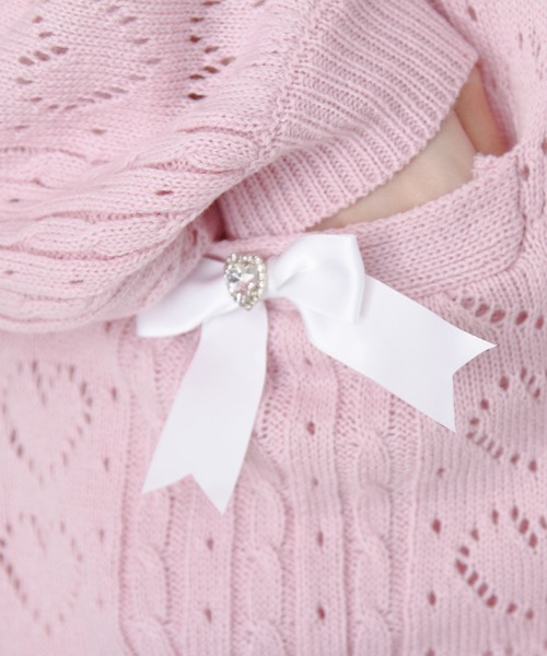 DearMyLove（ディアマイラブ）の「セーラ襟フリルカーディガン（カーディガン/ボレロ・レディース・ホワイト/ホワイト×ブルー/ホワイト×パープル/ホワイト×ピンク・M-L/LL～3L）」の18枚目の写真