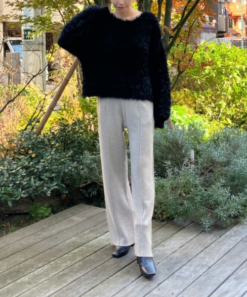 Sirin(シリン)の「ラインニットワイドパンツ【2サイズ展開】(その他パンツ・レディース・グレー/ベージュ・X-SMALL/SMALL)」の17枚目の写真