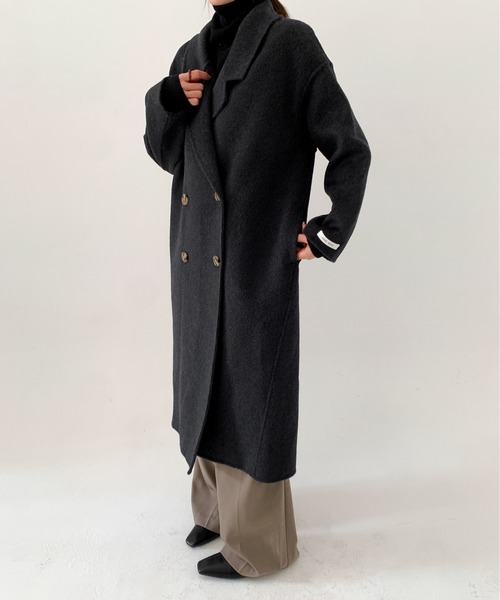 DECADE CLASSIC（ディケイド クラシック）の「DECADE CLASSIC ロングチェスターコート (AW)（チェスターコート・レディース・ライトグレー/ダークグレー/ブラック・SMALL/MEDIUM）」の19枚目の写真