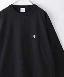 coen | ワンポイントベア刺繍USAコットンロングスリーブＴ(Tシャツ/カットソー)