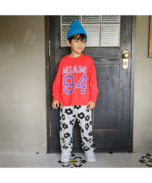 BREEZE(ブリーズ)の「【ジュニア対応】フラワージャガードカットソーパンツ(その他パンツ・キッズ・ブラウン/オフホワイト・80/90/100/110/120/130/140)」の6枚目の写真