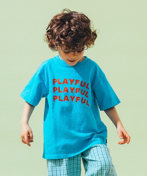 ARCH & LINE(アーチアンドライン)の「ARCH&LINE / USAコットン カラー 半袖 Tシャツ 2025(100~145cm)(Tシャツ/カットソー・キッズ・ブルー系その他2/レッド/グリーン系その他2・S(100-110)/XL(135-145)/M(115-125)/L(125-135))」の3枚目の写真