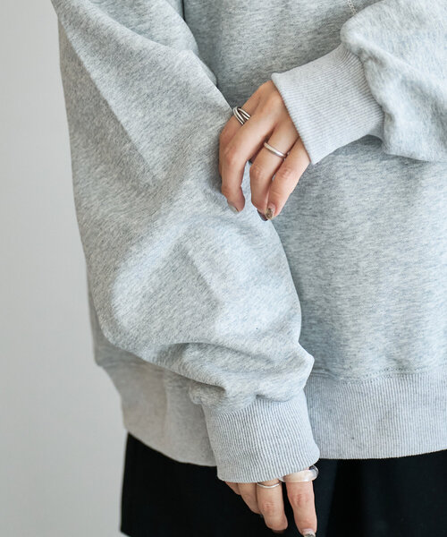 【ユニセックス】チェーンステッチモチーフ刺繍スウェット（Tシャツ/カットソー）｜DISCOAT（ディスコート）