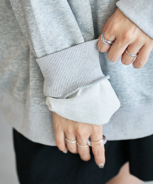 【ユニセックス】チェーンステッチモチーフ刺繍スウェット（Tシャツ/カットソー）｜DISCOAT（ディスコート）