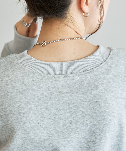 【ユニセックス】チェーンステッチモチーフ刺繍スウェット（Tシャツ/カットソー）｜DISCOAT（ディスコート）