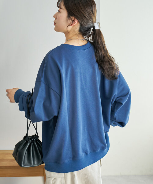 【ユニセックス】チェーンステッチモチーフ刺繍スウェット（Tシャツ/カットソー）｜DISCOAT（ディスコート）