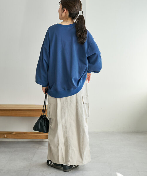 【ユニセックス】チェーンステッチモチーフ刺繍スウェット（Tシャツ/カットソー）｜DISCOAT（ディスコート）