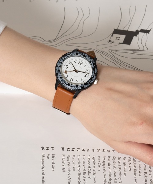 【セール】【SETUP7】ワールドタイムウォッチ YM125 FW（アナログ腕時計）｜SETUP7（セットアップセブン）