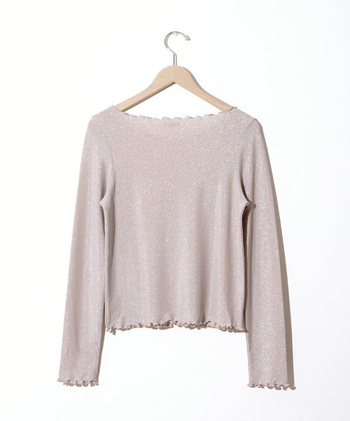 flower(フラワー)の「シャイニーメロウロングスリーブ(Tシャツ/カットソー・レディース・ピンク/シルバー・FREE)」の4枚目の写真