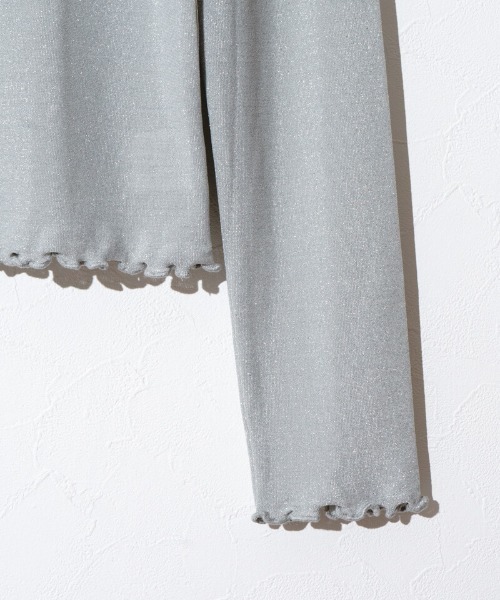 flower(フラワー)の「シャイニーメロウロングスリーブ(Tシャツ/カットソー・レディース・ピンク/シルバー・FREE)」の14枚目の写真