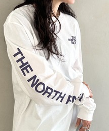 国内未発売 USモデル THE NORTH FACE(ザ・ノースフェイス)/袖ロゴ ロンT ルーズフィット オーバーサイズ 長袖Tシャツ/M L/S SLEEVE HIT GRAPHIC TEE