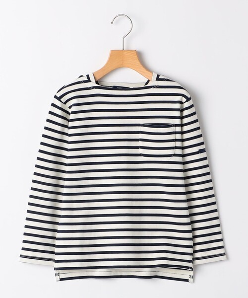 SHIPS KIDS:140～160cm / ボーダー 長袖 TEE
