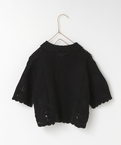 LOWRYS FARM（ローリーズファーム）の「カギバリカーディガン　319674（カーディガン/ボレロ・キッズ・アイボリー/ブラック・110cm/120cm/130cm/140cm/150cm）」の8枚目の写真