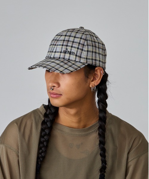 KANGOL(カンゴール)の「KANGOL CLUB PLAID BASEBALL / カンゴール(キャップ・レディース・イエロー/グリーン/グレー・ONE SIZE)」の4枚目の写真