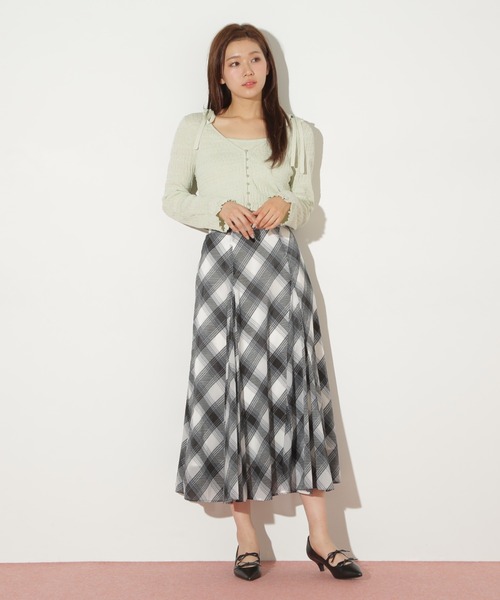 JILL by JILL STUART(ジルバイジルスチュアート)の「シャーリングニットアンサンブル(ニット/セーター・レディース・ミント/ラベンダー/ホワイト系その他・FREE)」の21枚目の写真